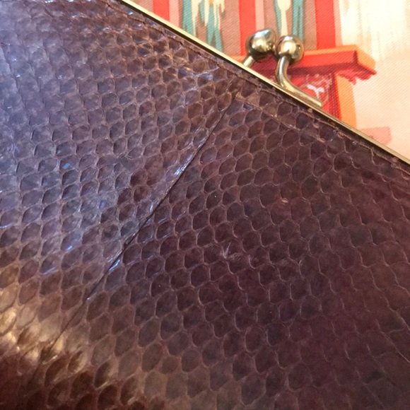 Vintage Leather Clutch - Picture 2 of 7